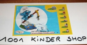 KINDER NV132 NV 132 SCHLÜMPF SCHTROUMPF SMURF BPZ VARIANTE RUSS/UKR AZTEC - Photo 1/1