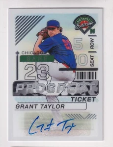 Boleto de juego Panini Prospect Edition 2024 autógrafo Grant Taylor RC novato automático - Imagen 1 de 2