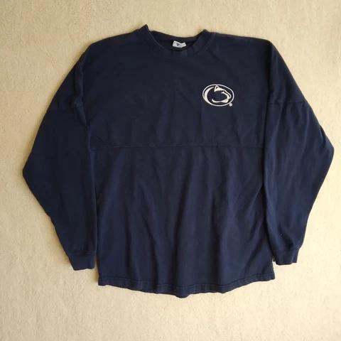 Vintage Penn State Shirt Mens Large Blue Venley Big  Back Spell Out Football Cover