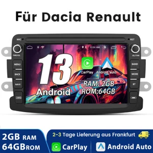 2+64G Carplay Android 13 Autoradio Für Renault Dacia Duster Sandero Lada DAB SWC - Bild 1 von 12