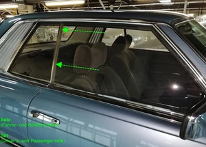 Set vertical rubber seal rear window fits to Mercedes SLC W107 Coupé 1076730224 - Picture 1 of 2