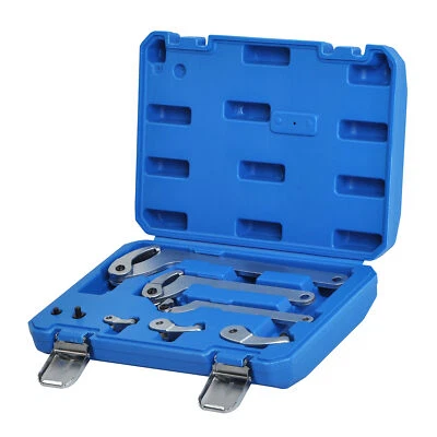 Juego de herramientas de llave de gancho y pasador ajustable con kit de herramientas de llave en C 35-120 mm 8 piezas Foto 1 de 4