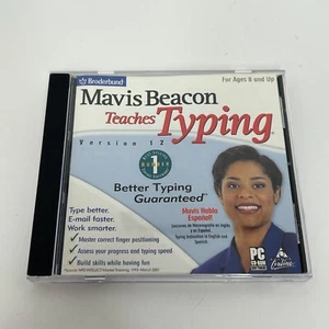 Mavis Beacon Teaches Typing Version 12 Windows PC CD-ROM Broderbund 2001 - Picture 1 of 3