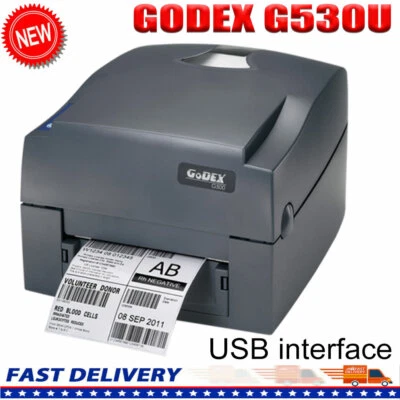 Godex G530U USB Direct Thermal Barcode Printer 2D/1D 300 dpi& 4ips Label Printer - Image 1 of 4