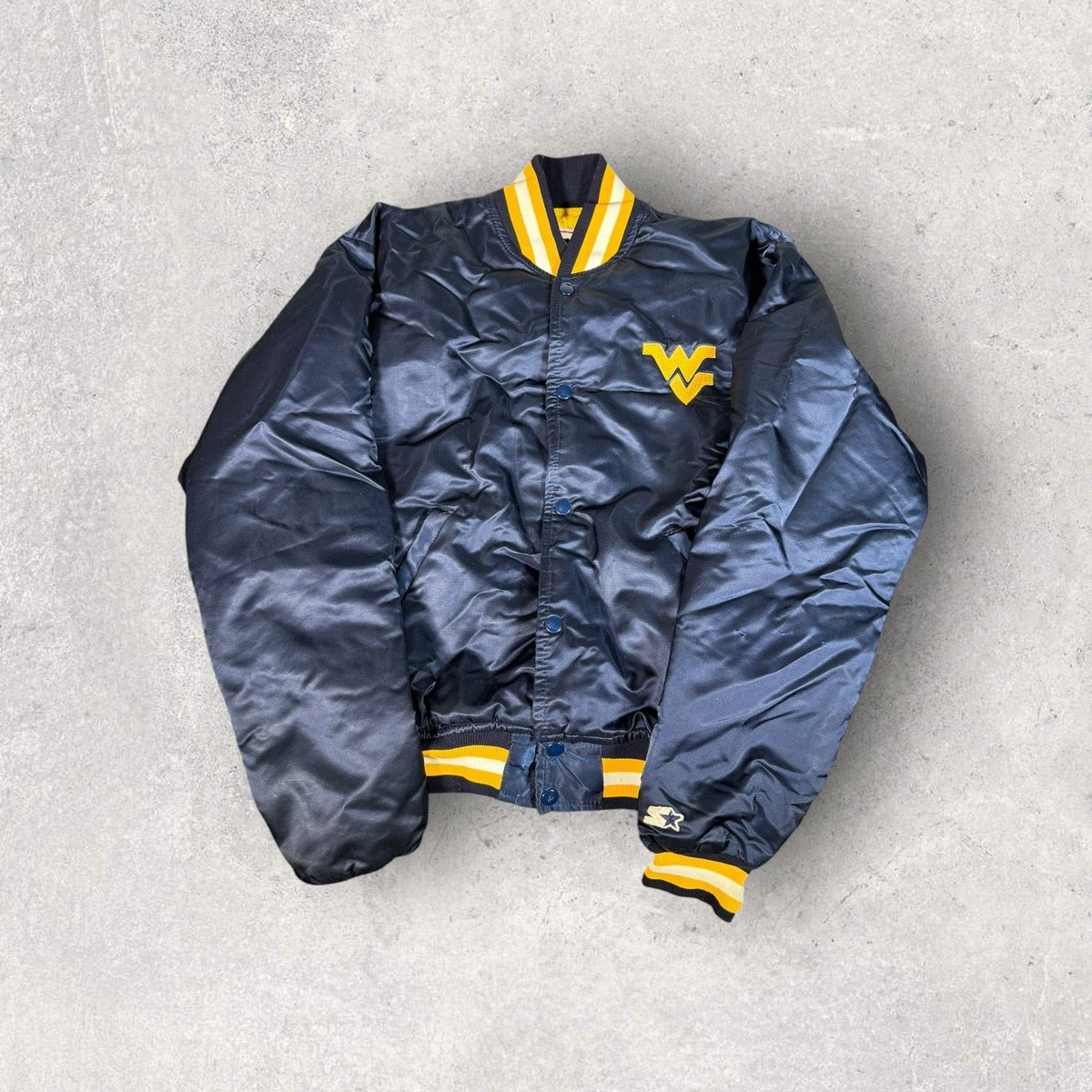 70s West Virginia Mountaineers コーチジャケット Vintage WVU Coachs Jacket Men L Mountaineers West Virginia