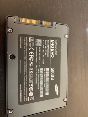 Samsung 840 Evo 500 GB,Internal,2.5 inch (MZ75E500) SSD Hard Drive - Image 1 of 2