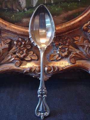 Antigua cuchara de azúcar colonial de plata esterlina de 5 7/8" para servir Foto 1 de 4