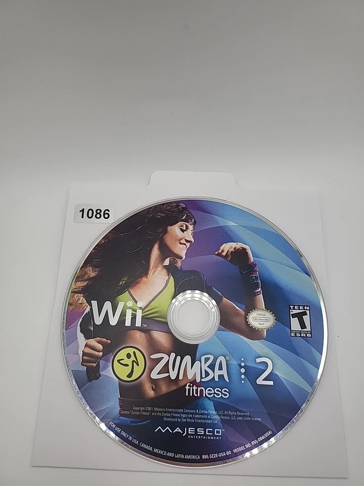 Zumba Fitness 2 (Nintendo Wii, 2011) SOLO DISCO SIN SEGUIMIENTO USPS Foto 1 de 1