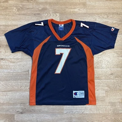 Camiseta De Colección Denver Broncos John Elway #7 Campeón NFL 90s Juvenil Grande 14-16 Foto 1 de 4