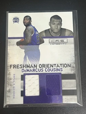 2010-11 Panini Rookies & Stars Longevity Freshman Materials Demarcus Cousins/299 - Image 1 of 2