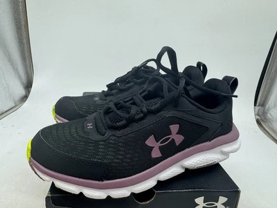 Tenis para correr Under Armour Charged Assert 9 mármol para mujer negros morados - 8 Foto 1 de 4