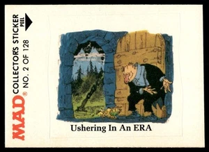 1983 MAD Magazine Collectors Sticker Fleer Ushering In An Era VTG #2 - Picture 1 of 2
