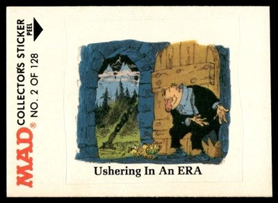1983 MAD Magazine Collectors Sticker Fleer Ushering In An Era VTG #2 - Image 1 of 2