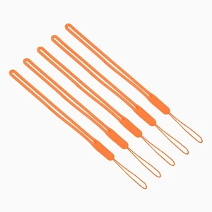 Cordons de bracelet en silicone 19 cm, 5 pièces lanière courte, orange - Photo 1 sur 6