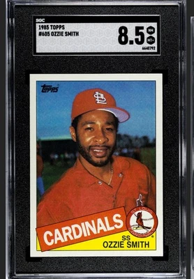 1985 Topps #605 Ozzie Smith Cardinals Salón de la fama SGC 8,5 casi nuevo-como nuevo+ Foto 1 de 2