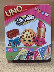 UNO Shopkins in Tin Can ~ Complete - Pre-owned - Picture 1 of 9