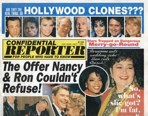 Confidential Reporter May 1 1990 Roseanne Barr Oprah Winfrey Ron Nancy Reagan - Picture 1 of 1