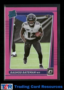 2021 Donruss Optic #210 Rashod Bateman Pink - Picture 1 of 2