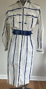 Vintage 80’s Shirt Dress Cotton California Girl USA Belt 34” Chest 28-30”W - Bild 1 von 16
