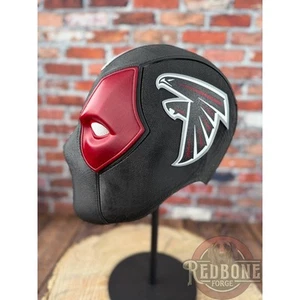 Ultimate Atlanta Falcons Fan Deadpool Helmet 4 Man Cave, Game Day Wearable - Picture 1 of 9