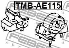 FEBEST 1991-2002 Toyota Corolla Rear Engine Mount Bushing TMB-AE115 - Image 1 of 2