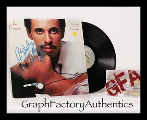 Tom Browne *Rockin' Radio* Signed Record Album - Jazz Legend COA GFA - Picture 1 of 1