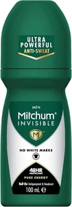 Mitchum Invisible Men 48HR Roll-On Anti-Perspirant&Deodorant,Pure Energy,Free π - Picture 1 of 6