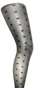 Damen Tight Herz Design FUSSLOS - Bild 1 von 3