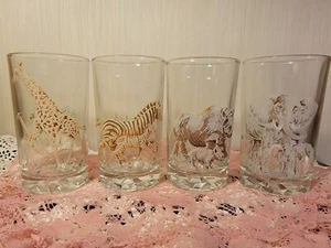  Afrikanische Wildtiere Trink-/Saftgläser 4er Set - Bild 1 von 9