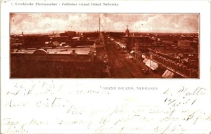 Cartolina Street View Grand Island Nebraska J Leschinsky 1907 orsacchiotto perduto - Foto 1 di 2