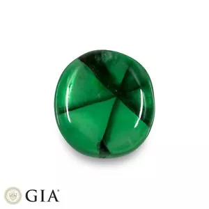 Esmeralda Trapiche COLOMBIANA Certificada GIA 8,17 Ct. Natural VERDE HIERBA Ovalada RARA - Imagen 1 de 7