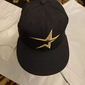 Cappello Vintage Houston Astros New Era 5950 Modello Pro Collezione Diamond Tg 7 Lana - Foto 1 di 5
