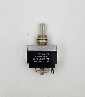 Carling 15A Reverse Polarity Toggle Switch ON/OFF/MOMENTARY. NOS - Image 1 of 4