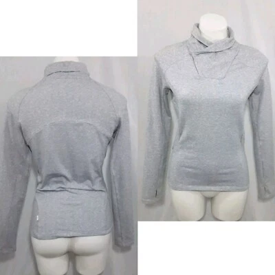 MPG Sport Light Gray Long Sleeve Performance Pullover S Quarter Zip Active Top - Image 1 of 4