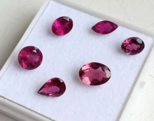 Splendido lotto a forma di misto tormalina per gioielli pietre preziose sfuse 2,83 cts - Foto 1 di 5