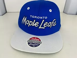 Toronto Maple Leafs Authentic Vintage NHL Hockey Hat Blue Zephyr Snapback - Picture 1 of 5