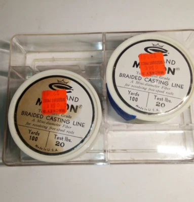 2 PISCINAS CORTALAND MICRAS TRENZADO PESCA 100 YARDAS 20 LB PRUEBA Foto 1 de 4