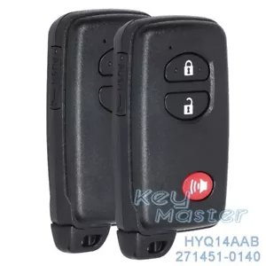 2x for Toyota Rav4 Prius C / V 4Runner Smart Remote Key Fob 271451-0140 HYQ14AAB - Picture 1 of 5