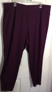 New Catherines plus size 1xwp stretch lounge leisure pants track pants purple - Picture 1 of 7