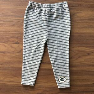 Baby Green Bay Packers Pants - SIZE 2T - Gray Green Stripes 
