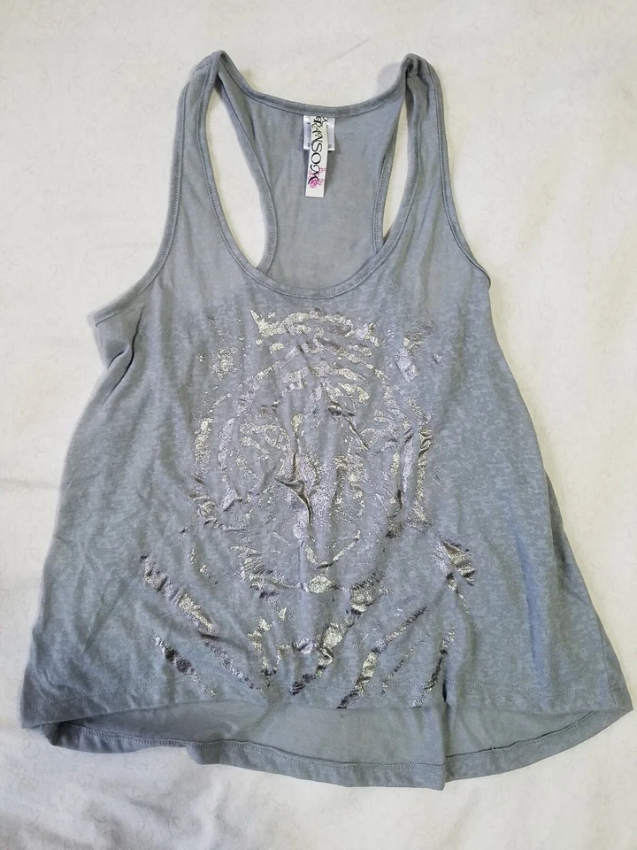 Ransom Gray Tiger Tank Top Size S (NEW) - Image 1 of 1