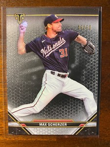 2021 Topps Triple Threads Max Scherzer #63 Onyx & Amber /50 /199  Nationals