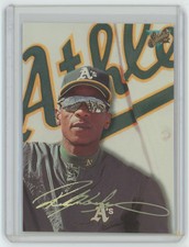 1993 LEAF STUDIO RICKEY HENDERSON . OAKLAND ATHLETICS #84