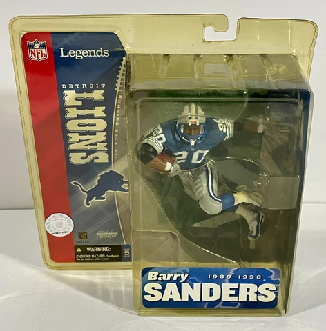 Barry Sanders 2005 McFarlane NFL Legends Action Figure Series 1 Detroit Lions Cover