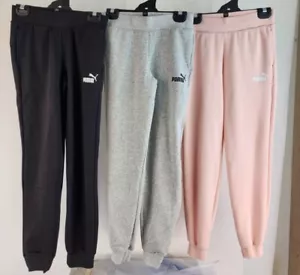 NWT Girl's Puma Tracksuit Pants, Fleece lined, Trackies, Track Bottoms - Picture 1 of 14