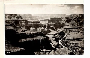 RPPC Real Photo Postcard Aerial View Grand Canyon Arizona 1940s Kodak Paper-PP7 - Picture 1 of 2