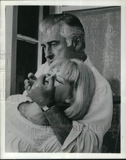 1969 Press Photo Stewart Granger, Lois Nettleton in scene from "Any Second Now"