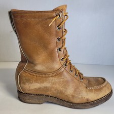 Chippewa Leather Work Boots Wisconsin Size 6 B Vtg 9"