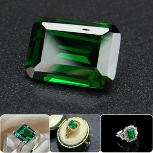 20.0ct Mined Green Loose Gemstone Emerald Colombia Zircon Emerald AAAAAA+ Gift - Picture 1 of 6