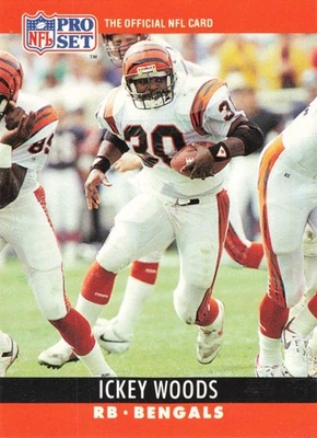 Ickey Woods 1990 Pro Set #66 Cincinnati Bengals NM - Image 1 of 2